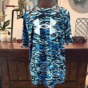 Under Armour Vibrant Blue Patterned Tee